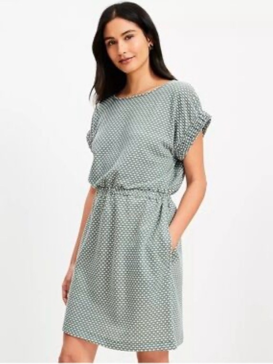LOFT Dresses & Skirts - LOFT Geo Mini Pocket Tee Dress Summer Beachy Femenine XL